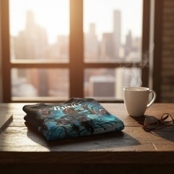 Classic Retro Horror Monster Graphic T-Shirt Vintage Movie Style Unisex - Picture 2 of 3